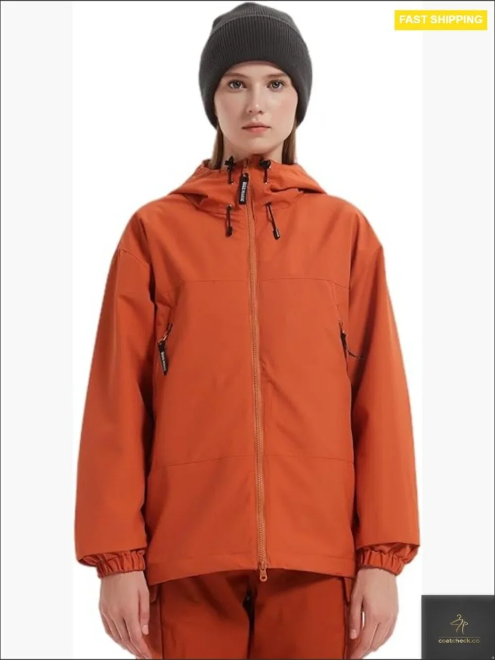 Softshell Jacket with Hood Fleece Lined Lightweight Waterproof Insulated